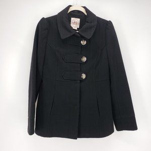 Hydraulic | Pea Coat | Black